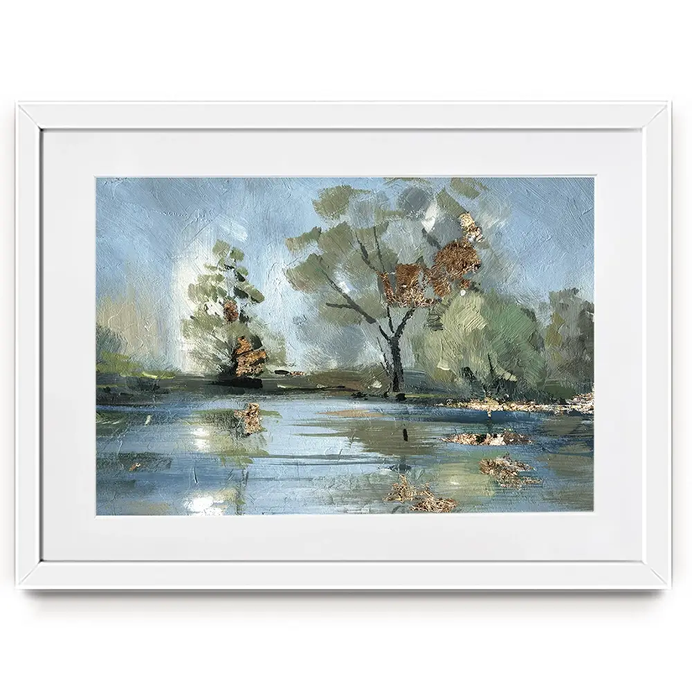 River Landscape Framed Art Print River Landscape Framed Art Print wall art product Svetlana Aleynikova