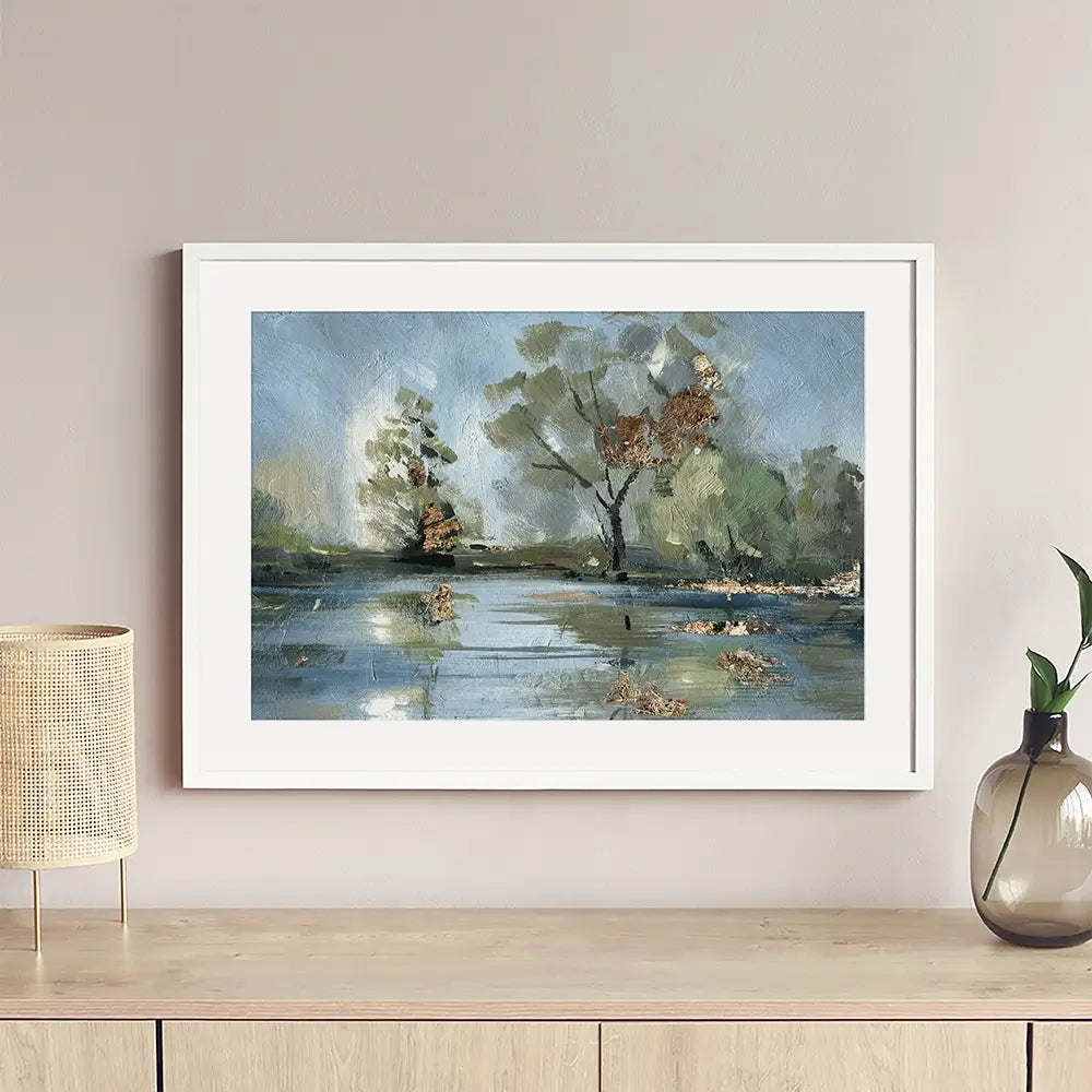 River Landscape Framed Art Print River Landscape Framed Art Print wall art product Svetlana Aleynikova