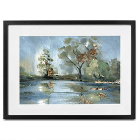 River Landscape Framed Art Print River Landscape Framed Art Print wall art product Svetlana Aleynikova