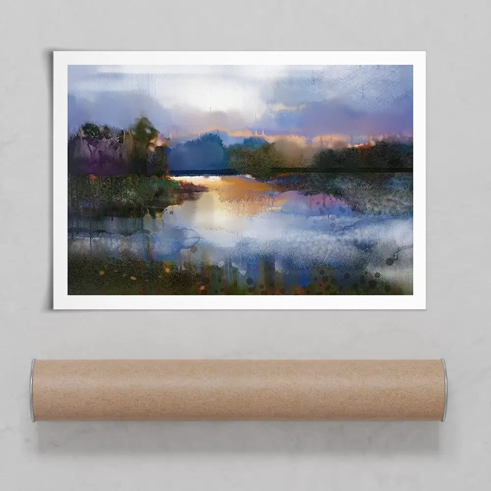 River View Scene Art Print River View Scene Art Print wall art product Art Print Shop