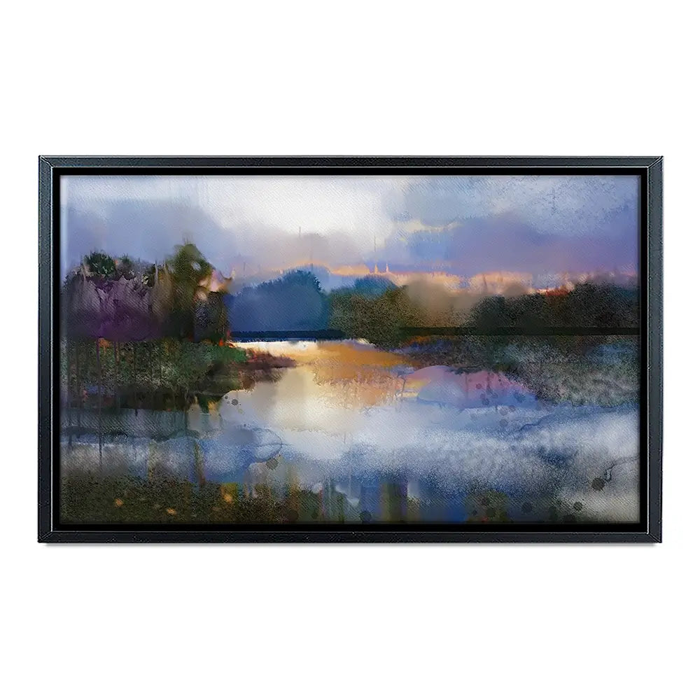 River View Scene Canvas Print River View Scene Canvas Print wall art product Art Print Shop