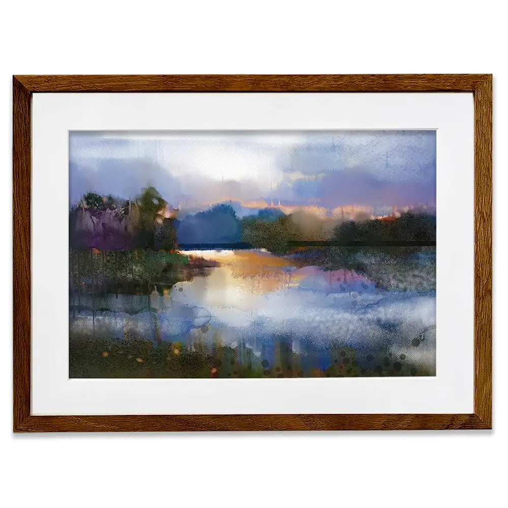 River View Scene Framed Art Print River View Scene Framed Art Print wall art product Art Print Shop