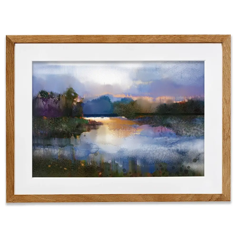 River View Scene Framed Art Print River View Scene Framed Art Print wall art product Art Print Shop