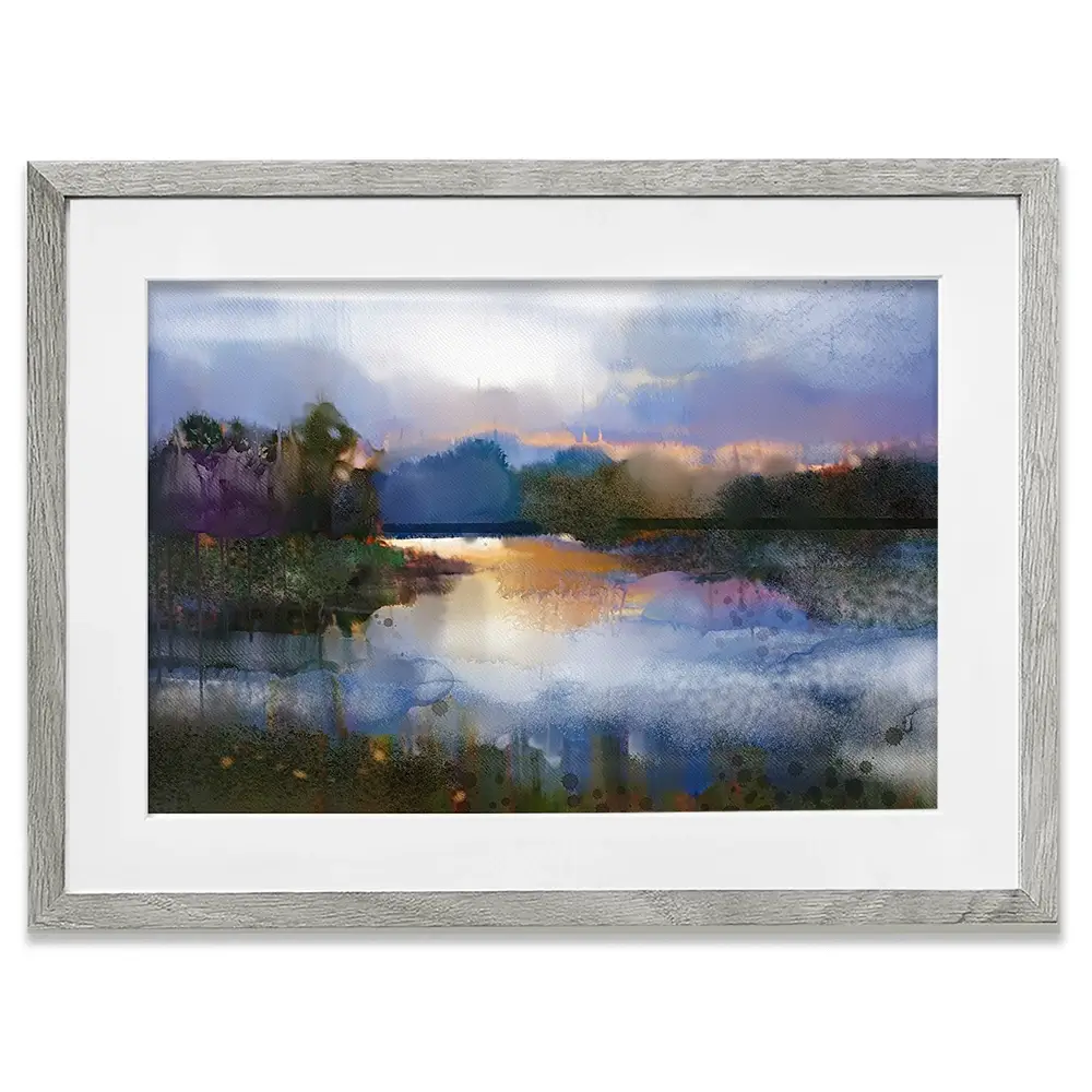 River View Scene Framed Art Print River View Scene Framed Art Print wall art product Art Print Shop
