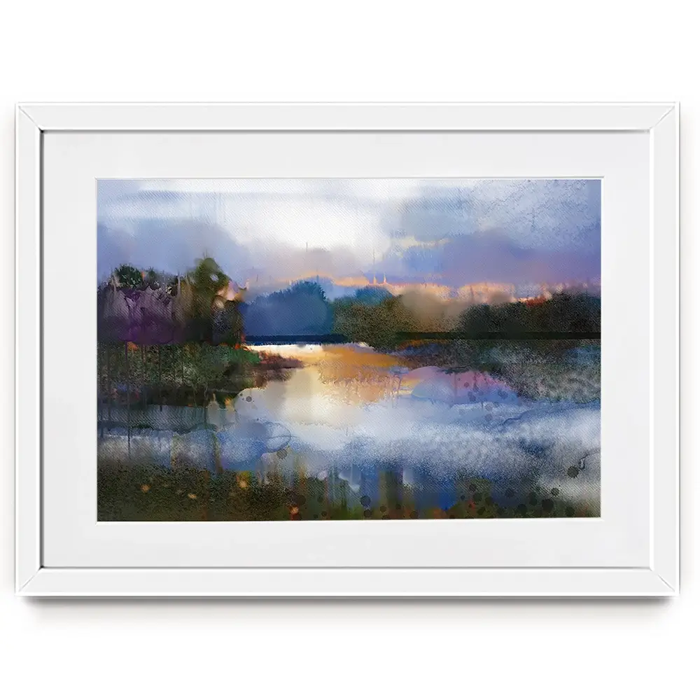 River View Scene Framed Art Print River View Scene Framed Art Print wall art product Art Print Shop