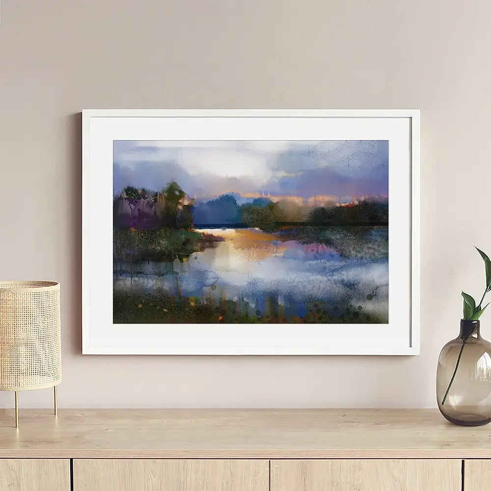 River View Scene Framed Art Print River View Scene Framed Art Print wall art product Art Print Shop