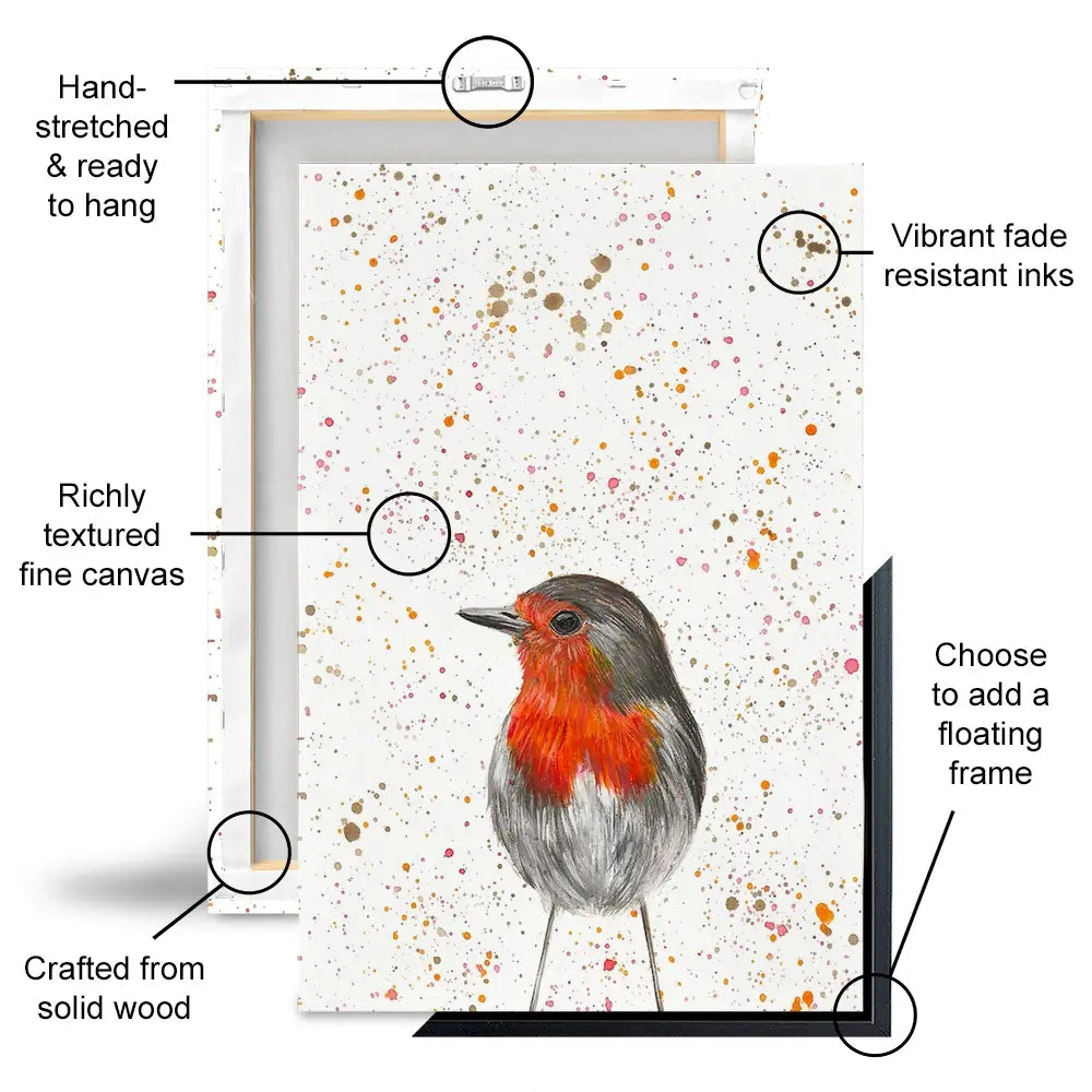 Robin Canvas Print Robin Canvas Print wall art product Emma LC Art