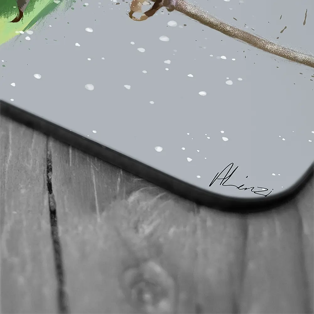 Robin In The Snow Coaster Set Robin In The Snow Coaster Set wall art product Aimee Linzi