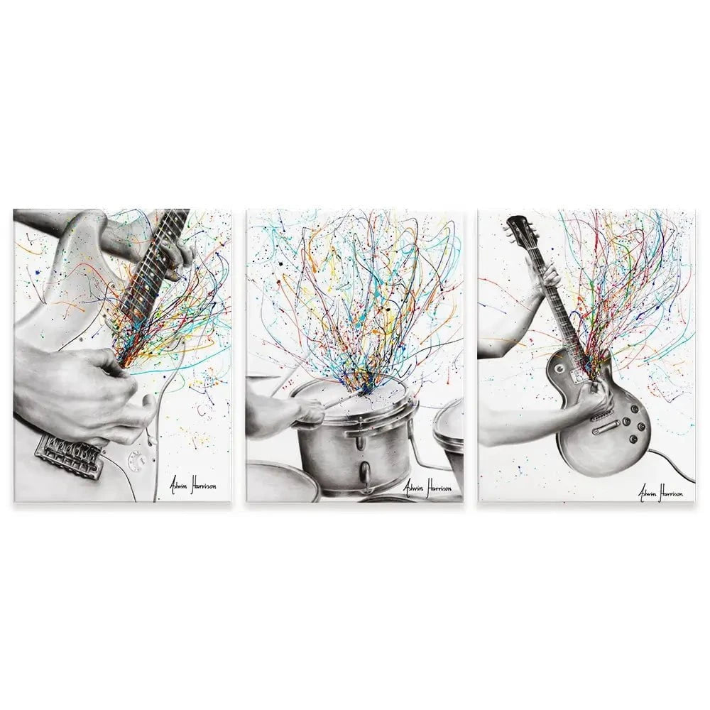 Rock And Roll Trio Canvas Print Rock And Roll Trio Canvas Print wall art product Ashvin Harrison