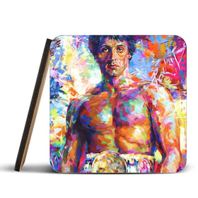 Rocky Coaster Set Rainbow Soul Tree Coaster Set | Rainbow Soul Tree Art Coasters wall art product Leon Devenice