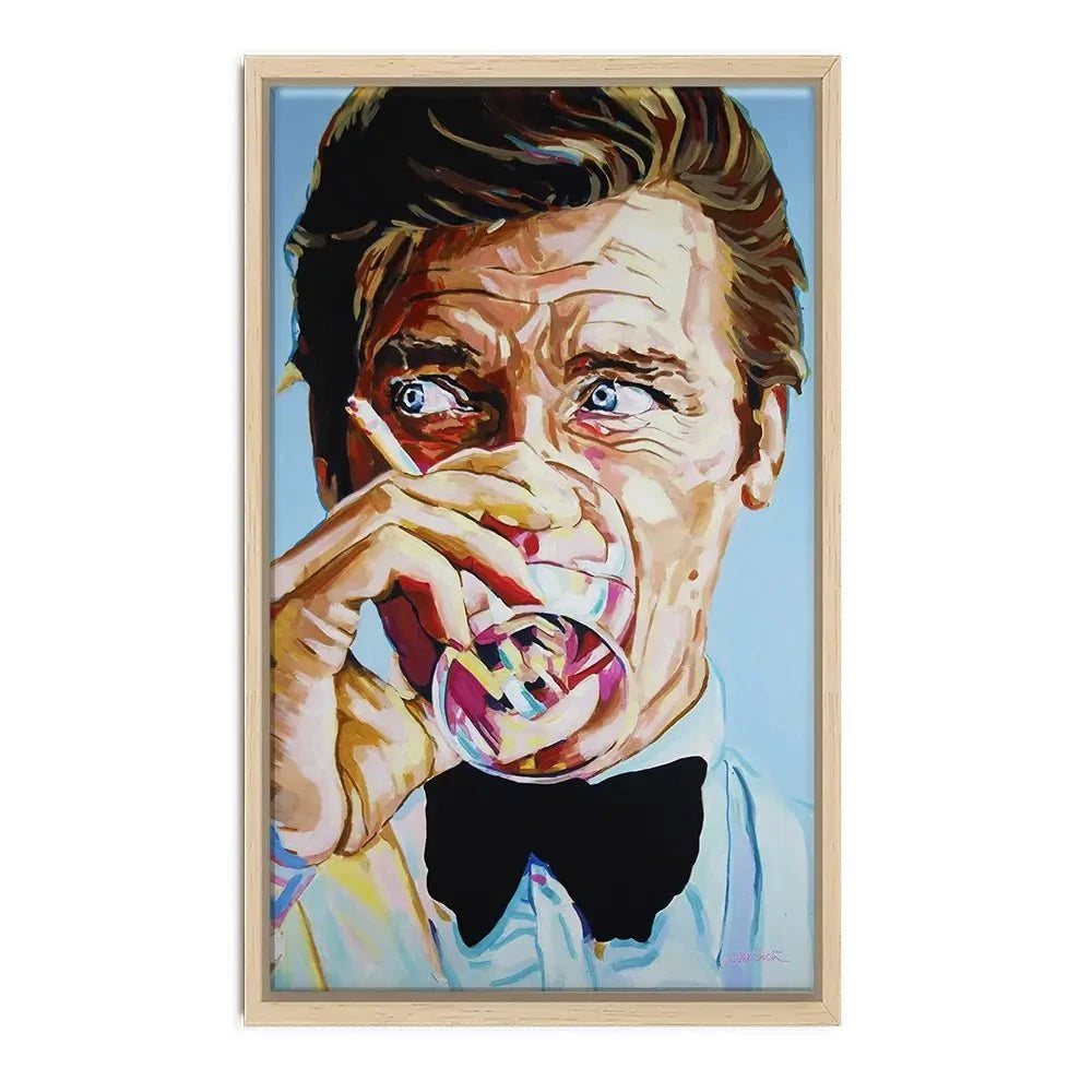 Roger Moore Canvas Print Roger Moore Canvas Print wall art product Juliet Stockton