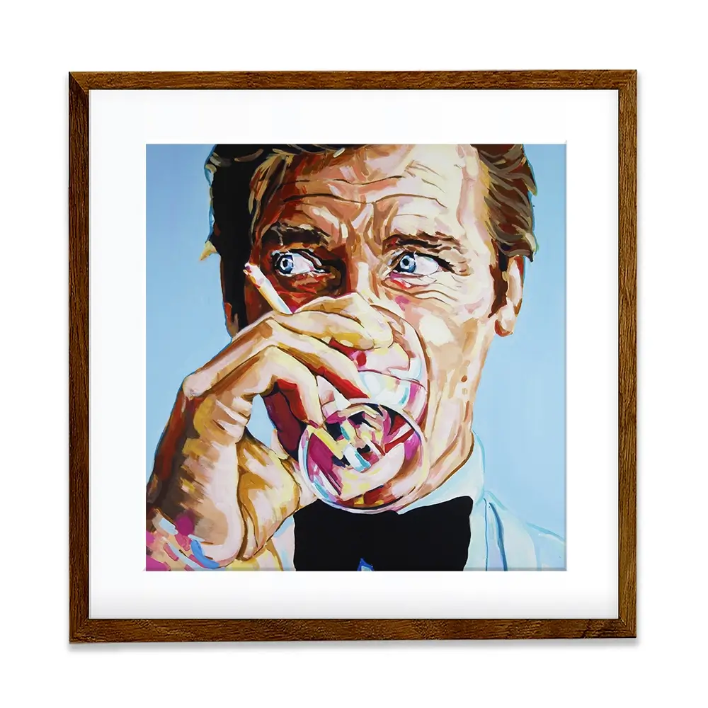 Roger Moore Square Framed Art Print Roger Moore Square Framed Art Print wall art product Juliet Stockton