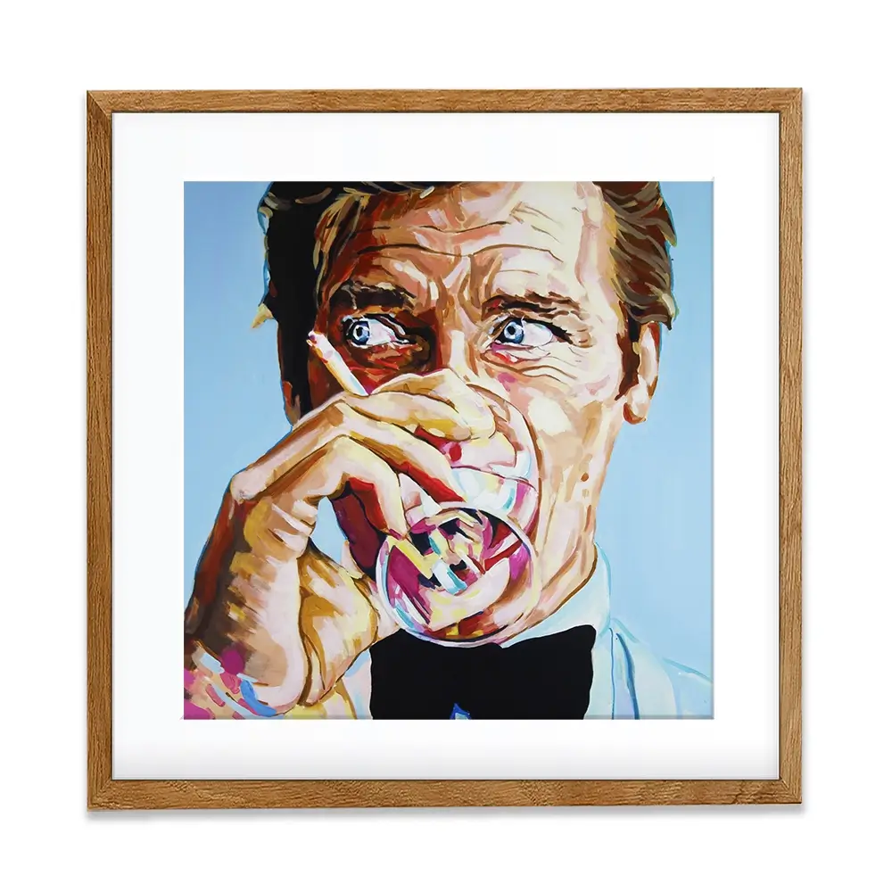 Roger Moore Square Framed Art Print Roger Moore Square Framed Art Print wall art product Juliet Stockton