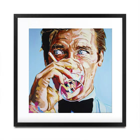 Roger Moore Square Framed Art Print Roger Moore Square Framed Art Print wall art product Juliet Stockton