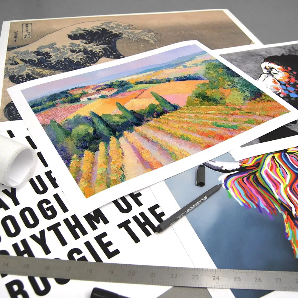 Rolling Vineyards Art Print Rolling Vineyards Art Print wall art product Tanya Ocean