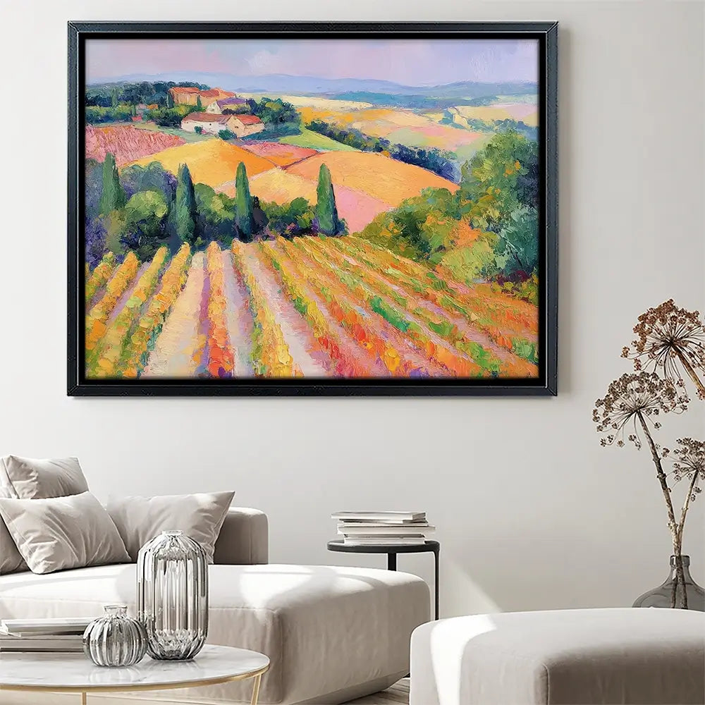 Rolling Vineyards Canvas Print Rolling Vineyards Canvas Print wall art product Tanya Ocean