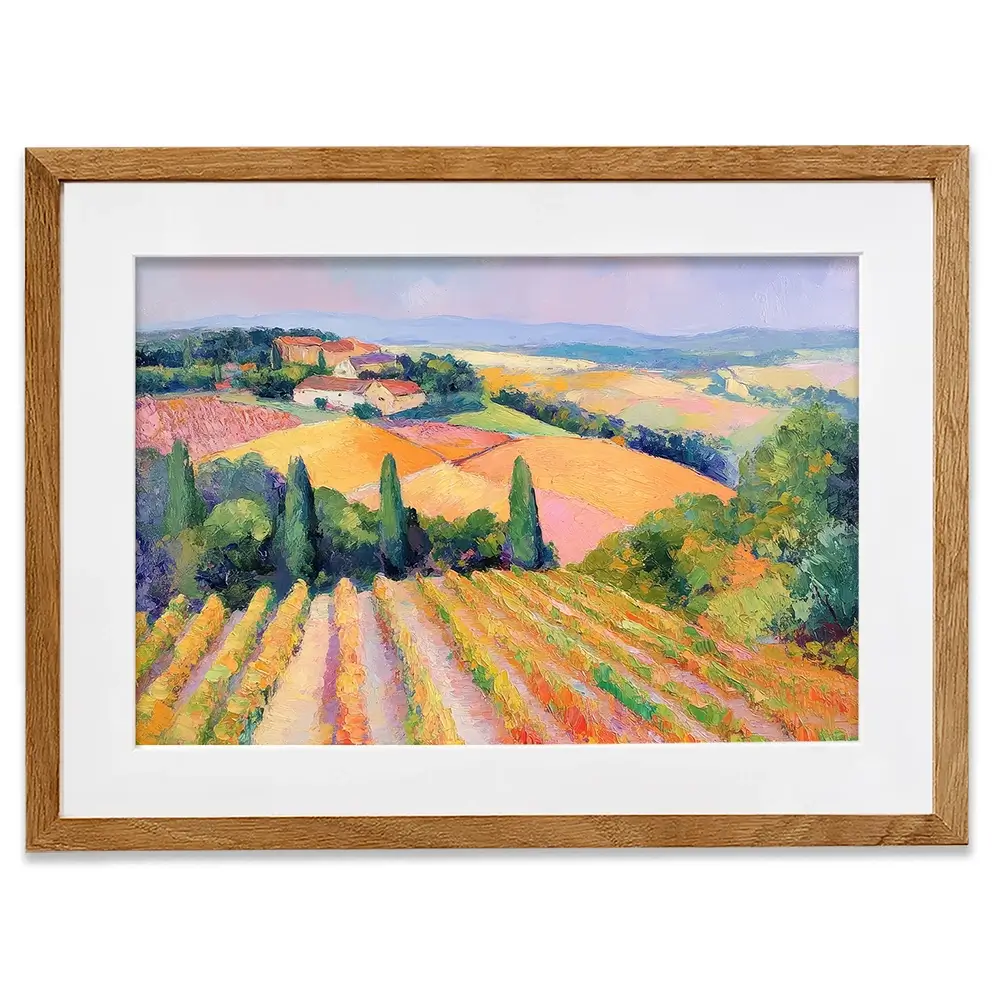 Rolling Vineyards Framed Art Print Rolling Vineyards Framed Art Print wall art product Tanya Ocean