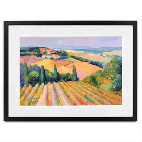 Rolling Vineyards Framed Art Print Rolling Vineyards Framed Art Print wall art product Tanya Ocean