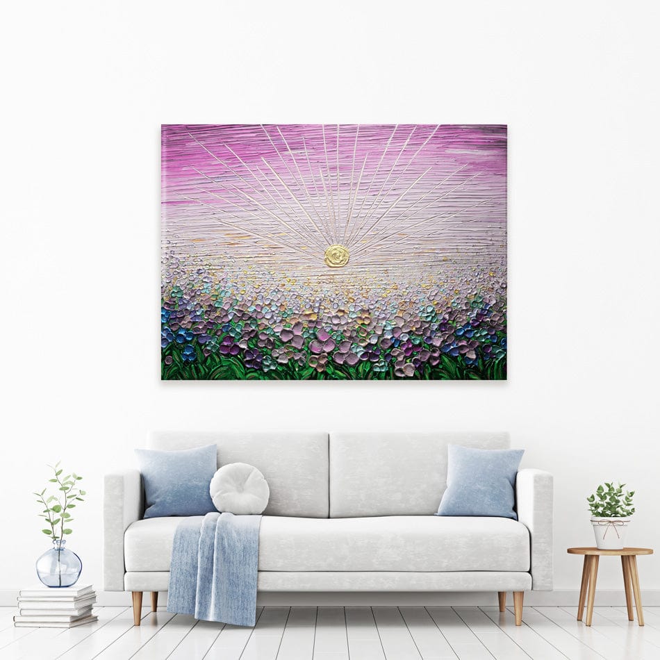 Romance In Purple Canvas Print wall art product Expression By Nada