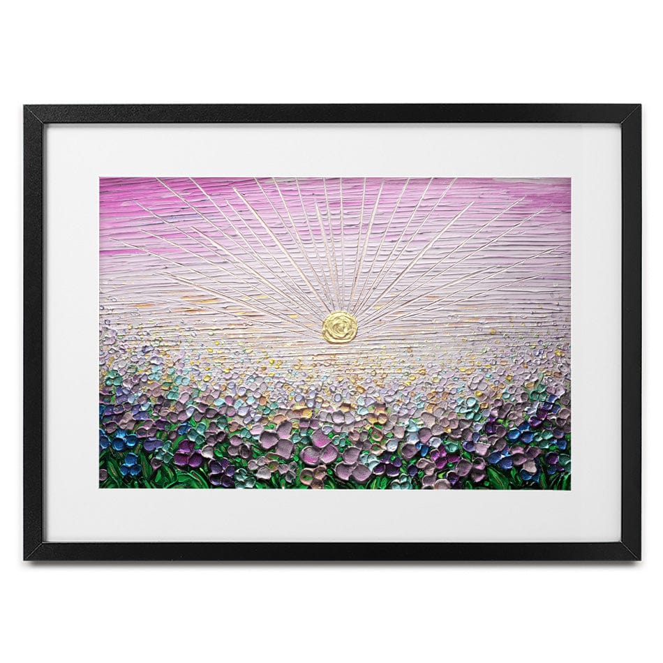Romance In Purple Framed Art Print wall art product Expression By Nada