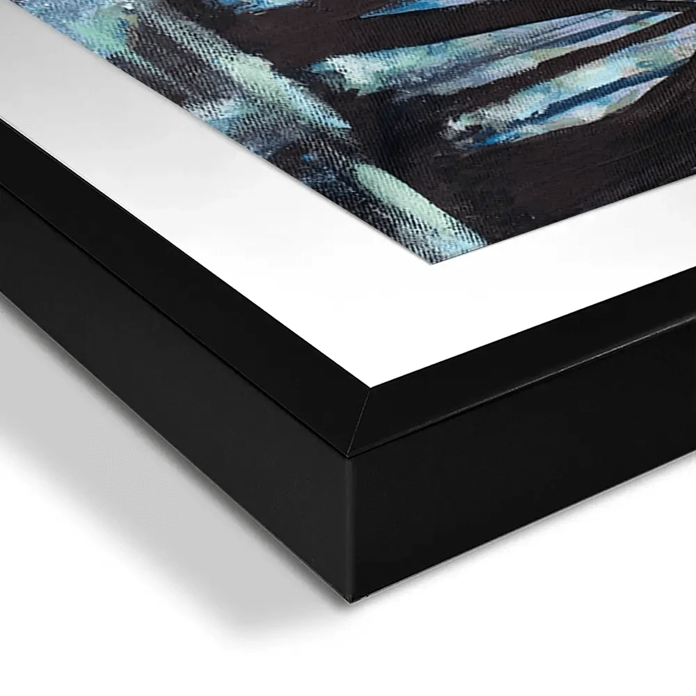 Romantic Rainy Blue Framed Art Print Trio Romantic Rainy Blue Framed Art Print Trio wall art product Valery Rybakow / Shutterstock