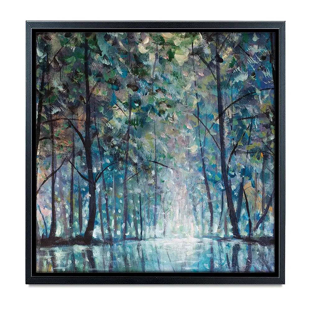 Romantic Rainy Blue Oversized Canvas Print Romantic Rainy Blue Oversized Canvas Print wall art product Art Print Shop