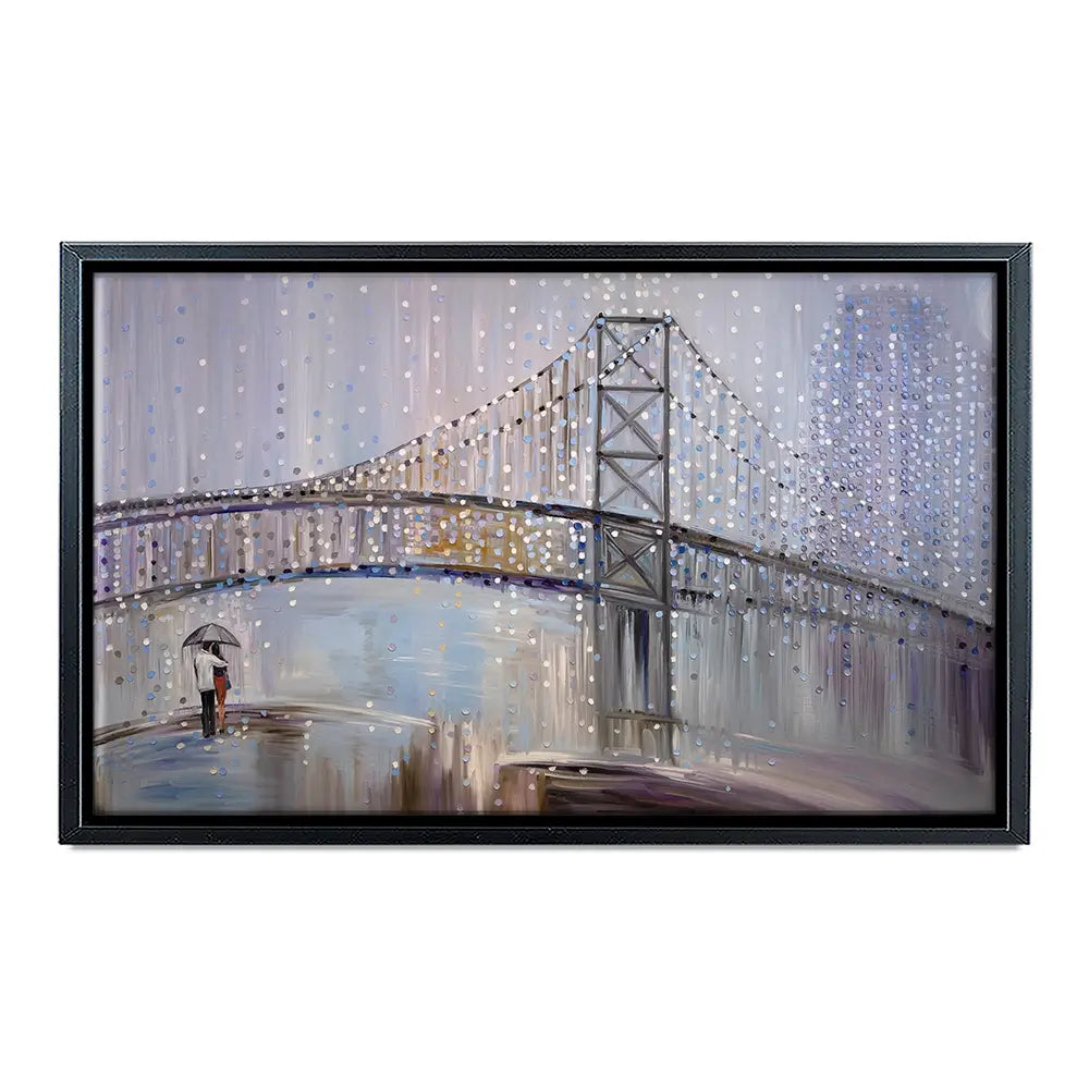 Romantic Rainy Date Canvas Print Romantic Rainy Date Canvas Print wall art product Ekaterina Ermilkina