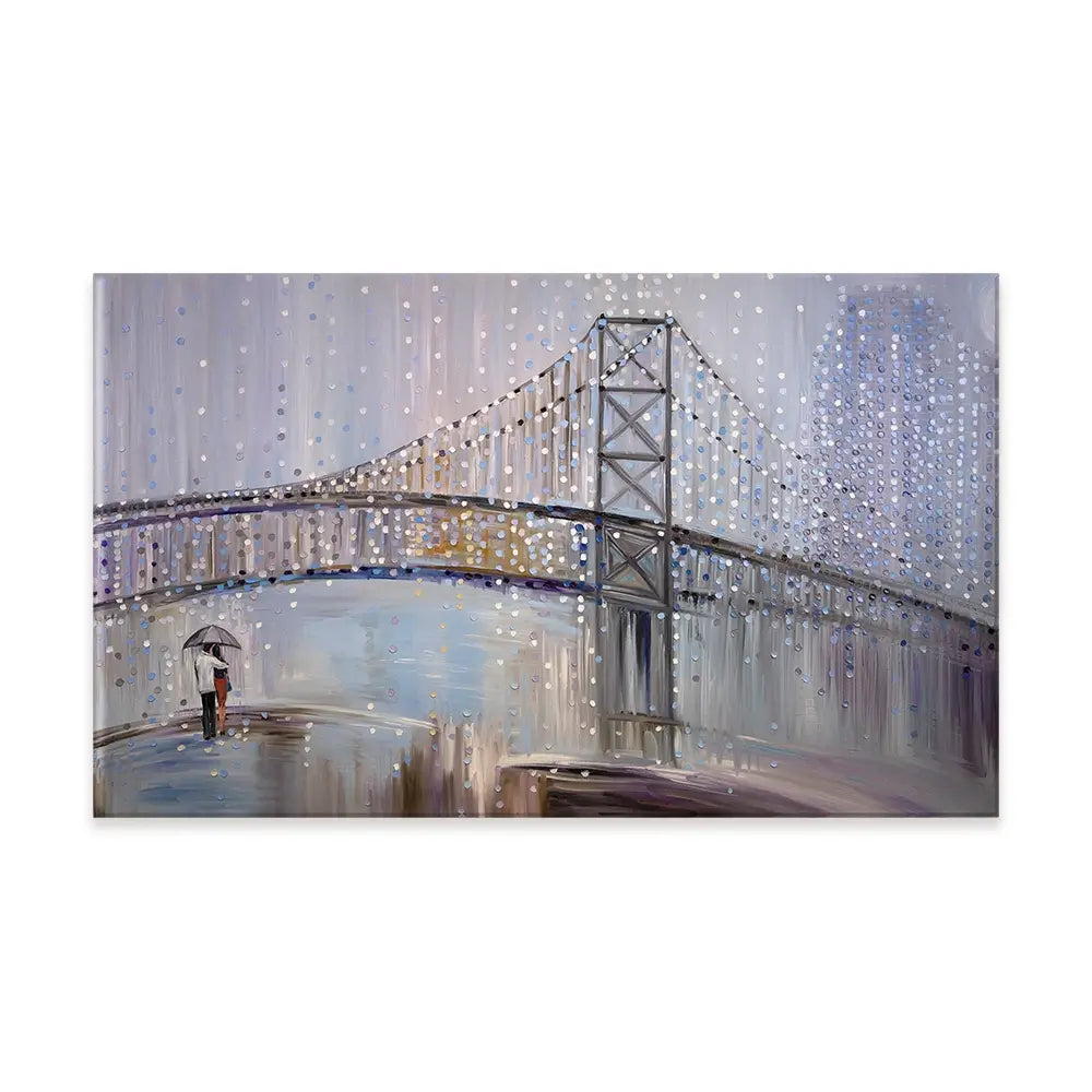 Romantic Rainy Date Canvas Print Romantic Rainy Date Canvas Print wall art product Ekaterina Ermilkina