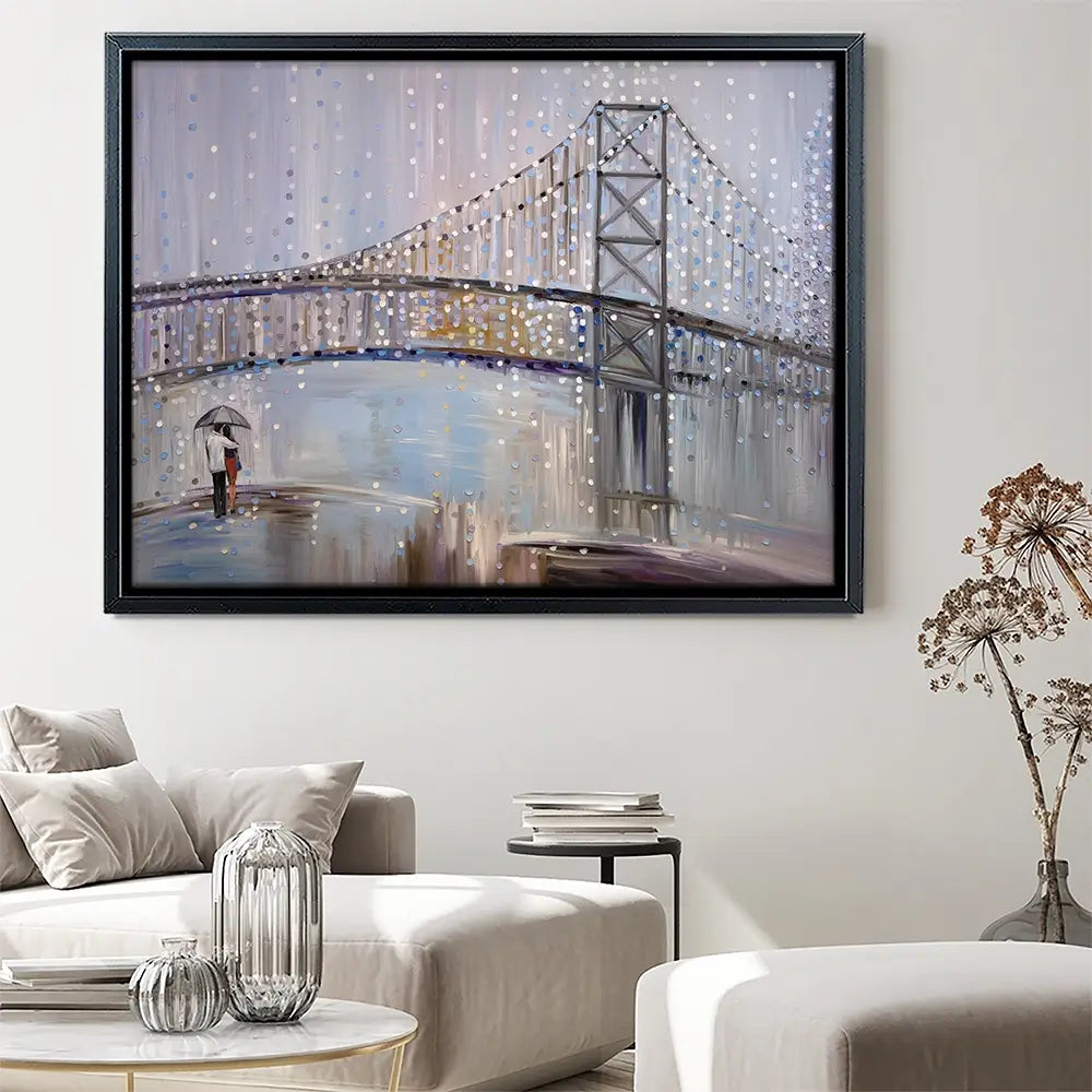 Romantic Rainy Date Canvas Print Romantic Rainy Date Canvas Print wall art product Ekaterina Ermilkina