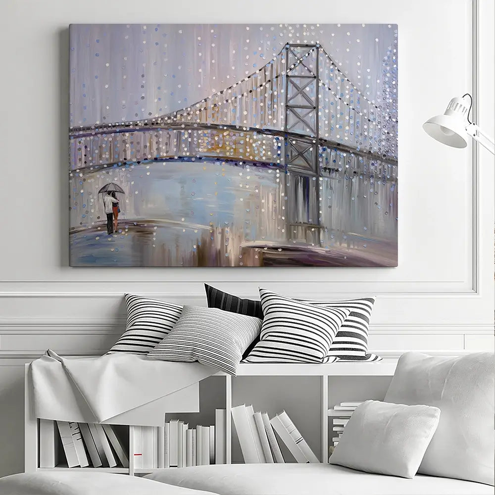 Romantic Rainy Date Canvas Print Romantic Rainy Date Canvas Print wall art product Ekaterina Ermilkina