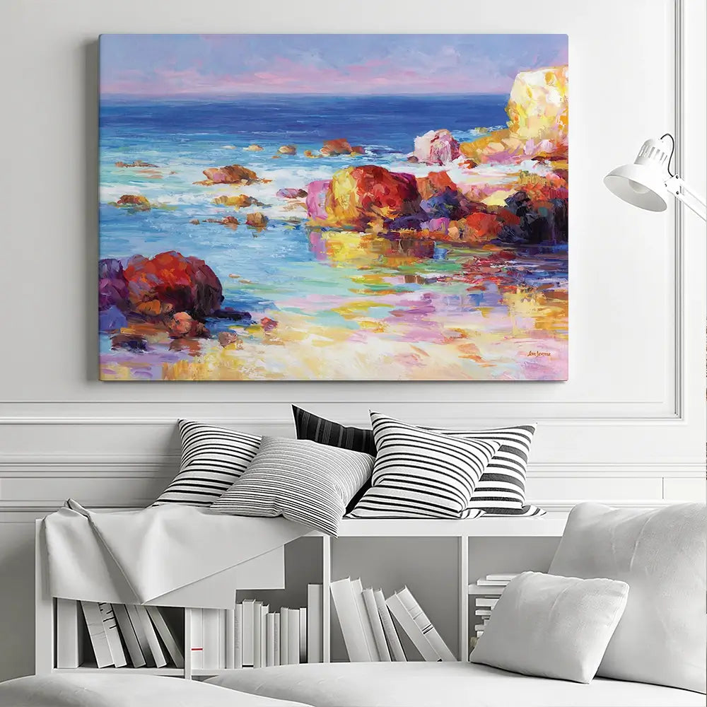 Romantic Seascape Impressions Canvas Print Romantic Seascape Impressions Canvas Print wall art product Leon Devenice
