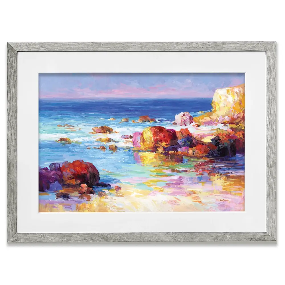 Romantic Seascape Impressions Framed Art Print Romantic Seascape Impressions Framed Art Print wall art product Leon Devenice