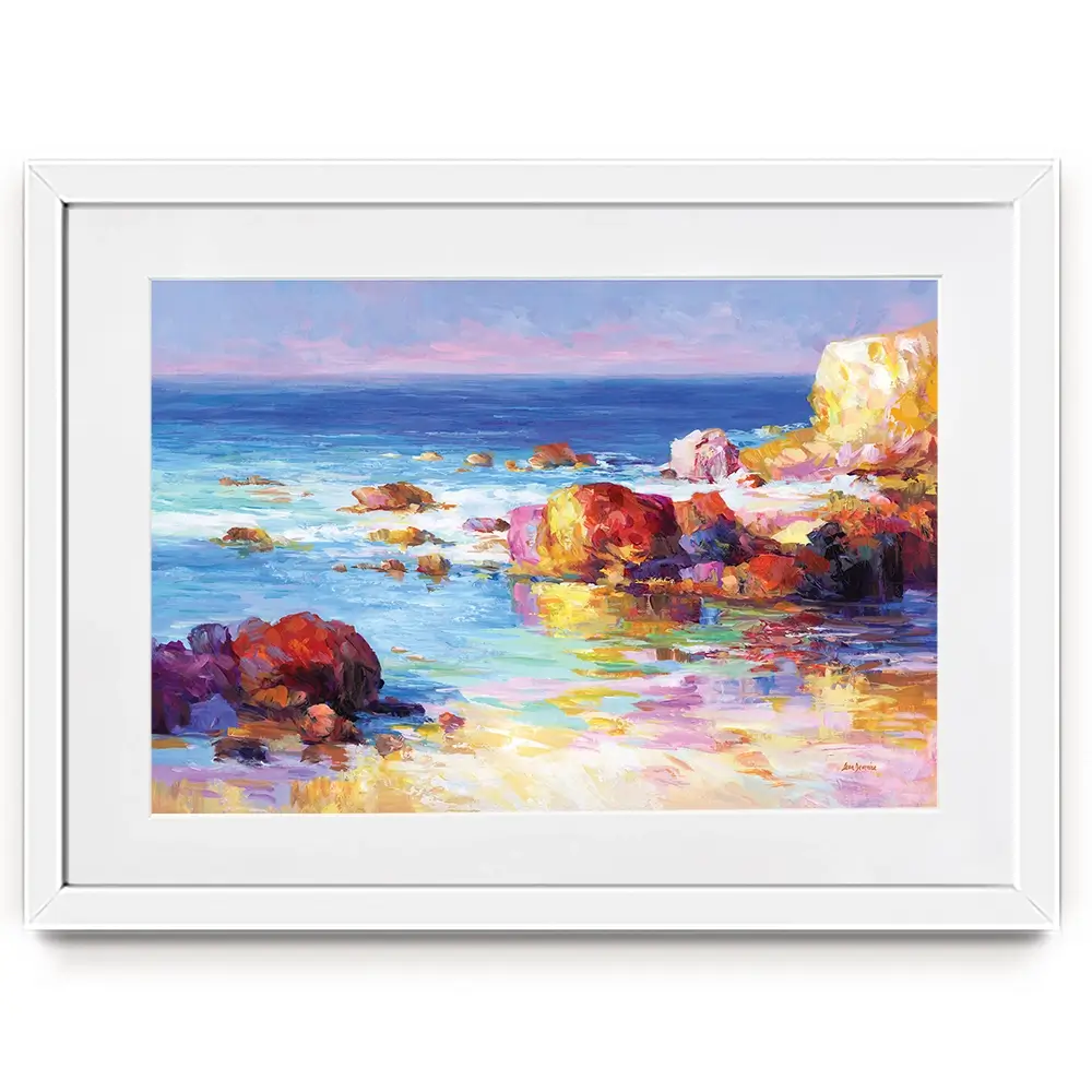 Romantic Seascape Impressions Framed Art Print Romantic Seascape Impressions Framed Art Print wall art product Leon Devenice