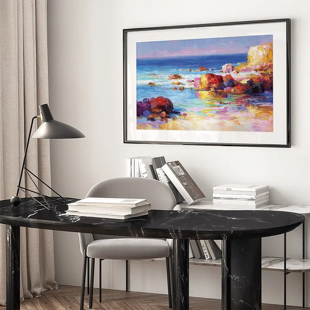 Romantic Seascape Impressions Framed Art Print Romantic Seascape Impressions Framed Art Print wall art product Leon Devenice