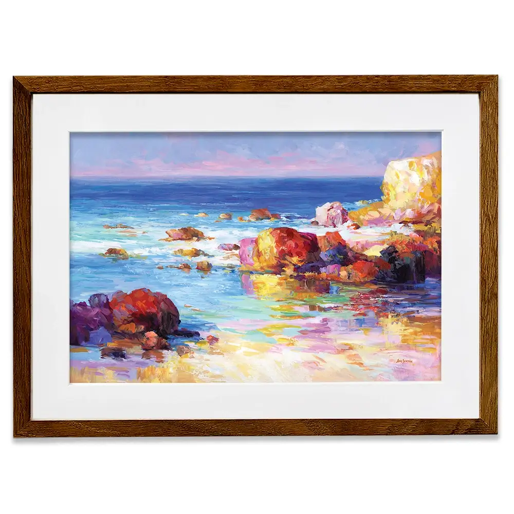 Romantic Seascape Impressions Framed Art Print Romantic Seascape Impressions Framed Art Print wall art product Leon Devenice