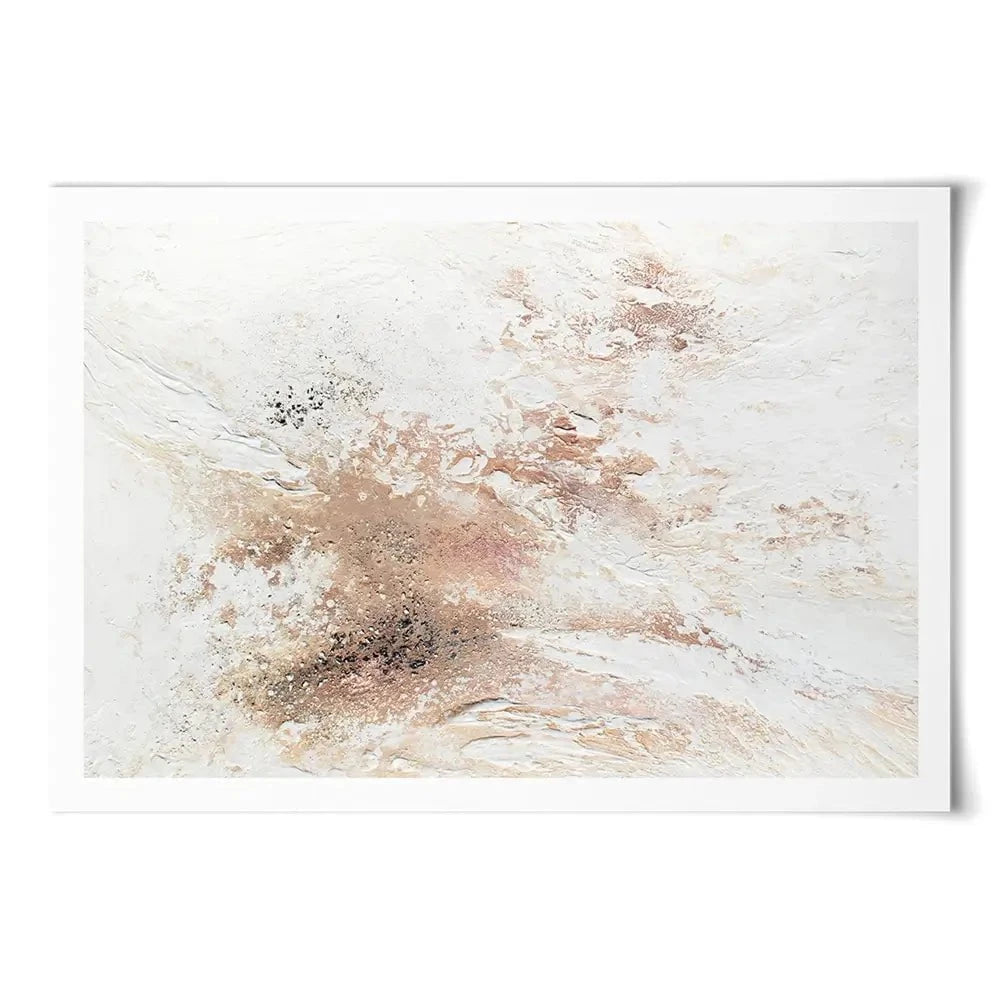 Rose Gold Snow Art Print Rose Gold Snow Art Print wall art product Alyson Storms - Independent