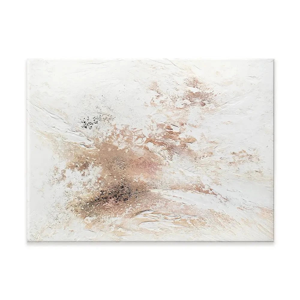 Rose Gold Snow Canvas Print Rose Gold Snow Canvas Print wall art product Alyson Storms - Independent