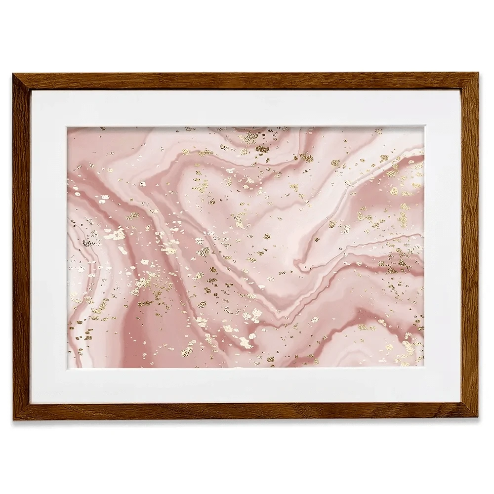 Rose Marble Speckles Framed Art Print Rose Marble Speckles Framed Art Print wall art product NikaMooni / Shutterstock