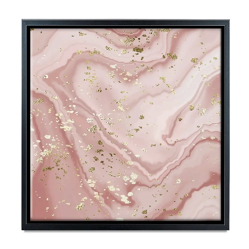 Rose Marble Speckles Square Canvas Print Rose Marble Speckles Square Canvas Print wall art product NikaMooni / Shutterstock