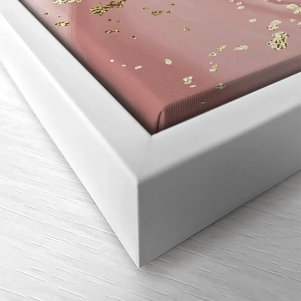Rose Marble Speckles Square Canvas Print Rose Marble Speckles Square Canvas Print wall art product NikaMooni / Shutterstock