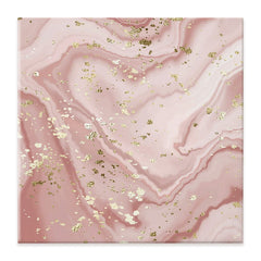 Rose Marble Speckles Square Canvas Print wall art product NikaMooni / Shutterstock