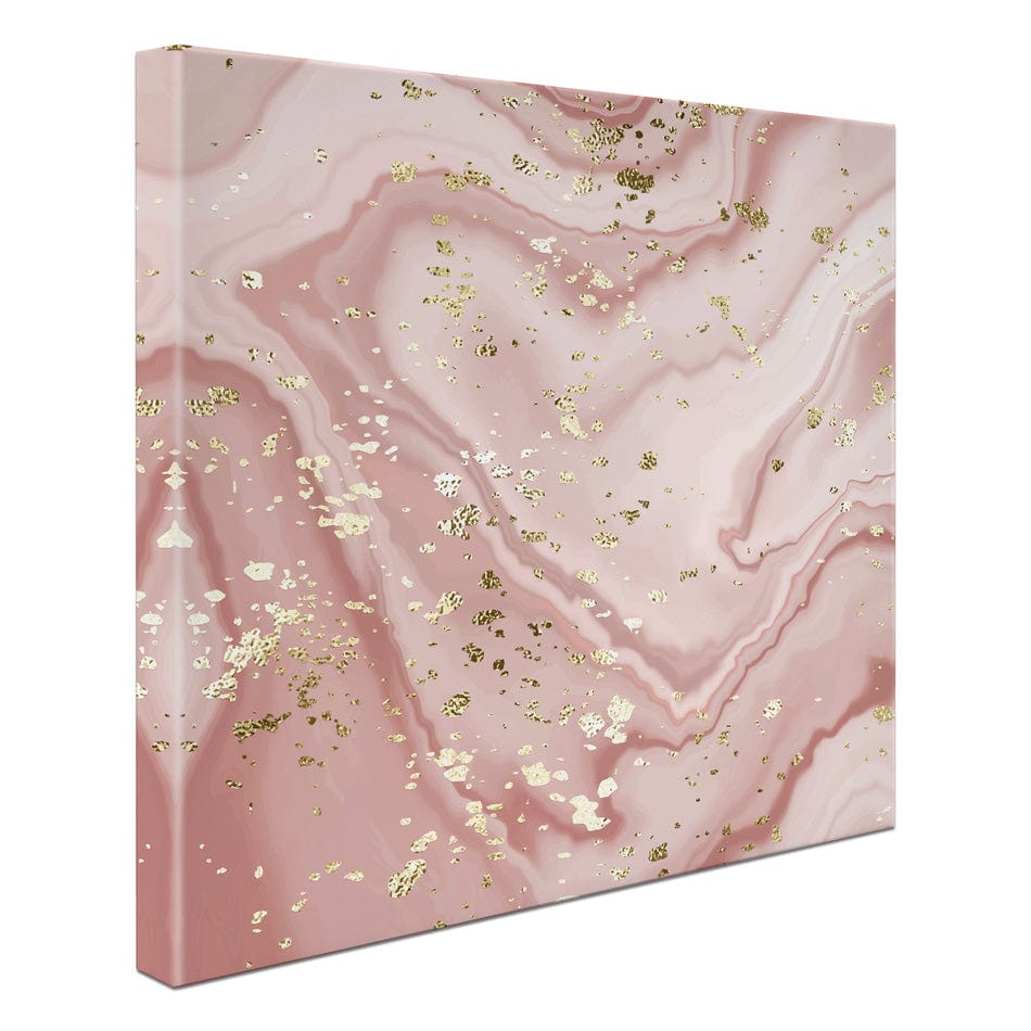 Rose Marble Speckles Square Canvas Print wall art product NikaMooni / Shutterstock