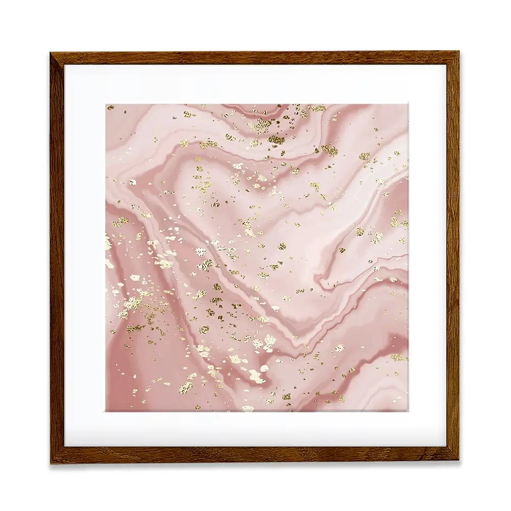 Rose Marble Speckles Square Framed Art Print Rose Marble Speckles Square Framed Art Print wall art product NikaMooni / Shutterstock