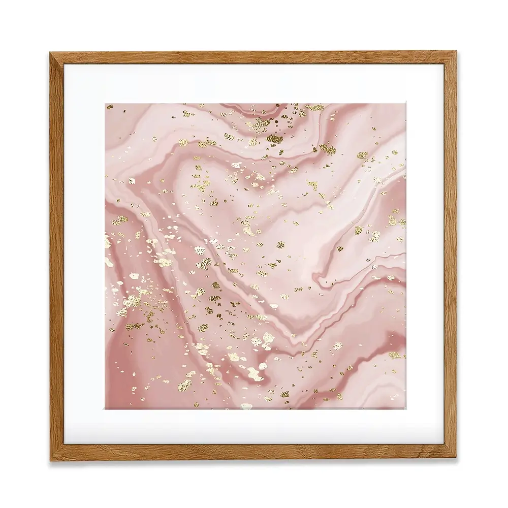 Rose Marble Speckles Square Framed Art Print Rose Marble Speckles Square Framed Art Print wall art product NikaMooni / Shutterstock