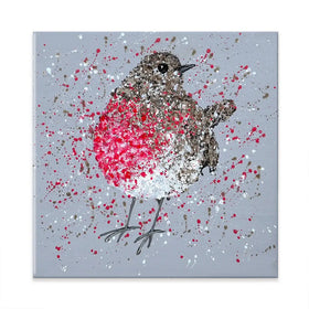 Rosie Robin Square Canvas Print Rosie Robin Square Canvas Print wall art product Jo Gough