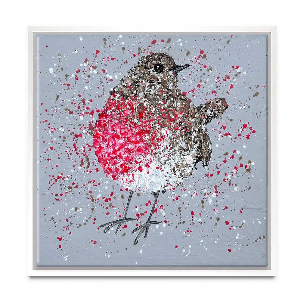 Rosie Robin Square Canvas Print Rosie Robin Square Canvas Print wall art product Jo Gough