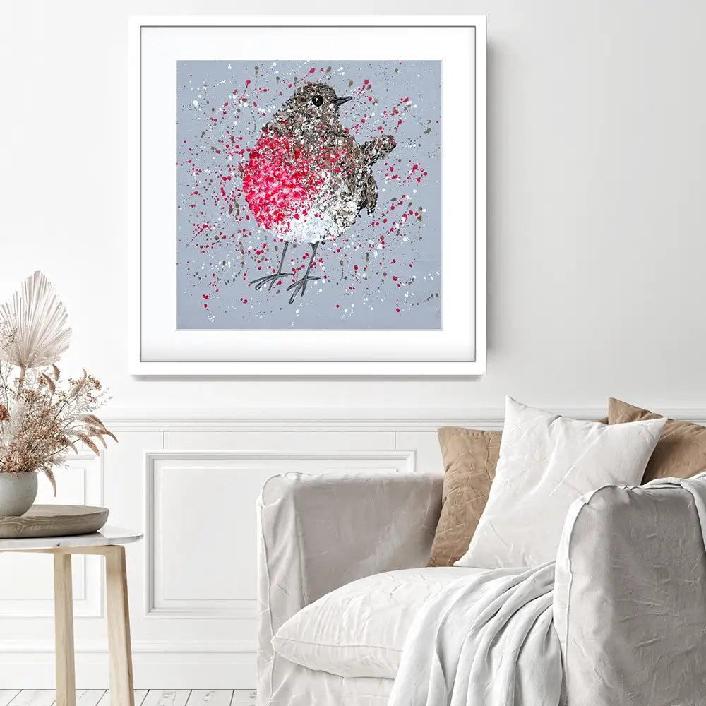 Rosie Robin Square Framed Art Print Rosie Robin Square Framed Art Print wall art product Jo Gough