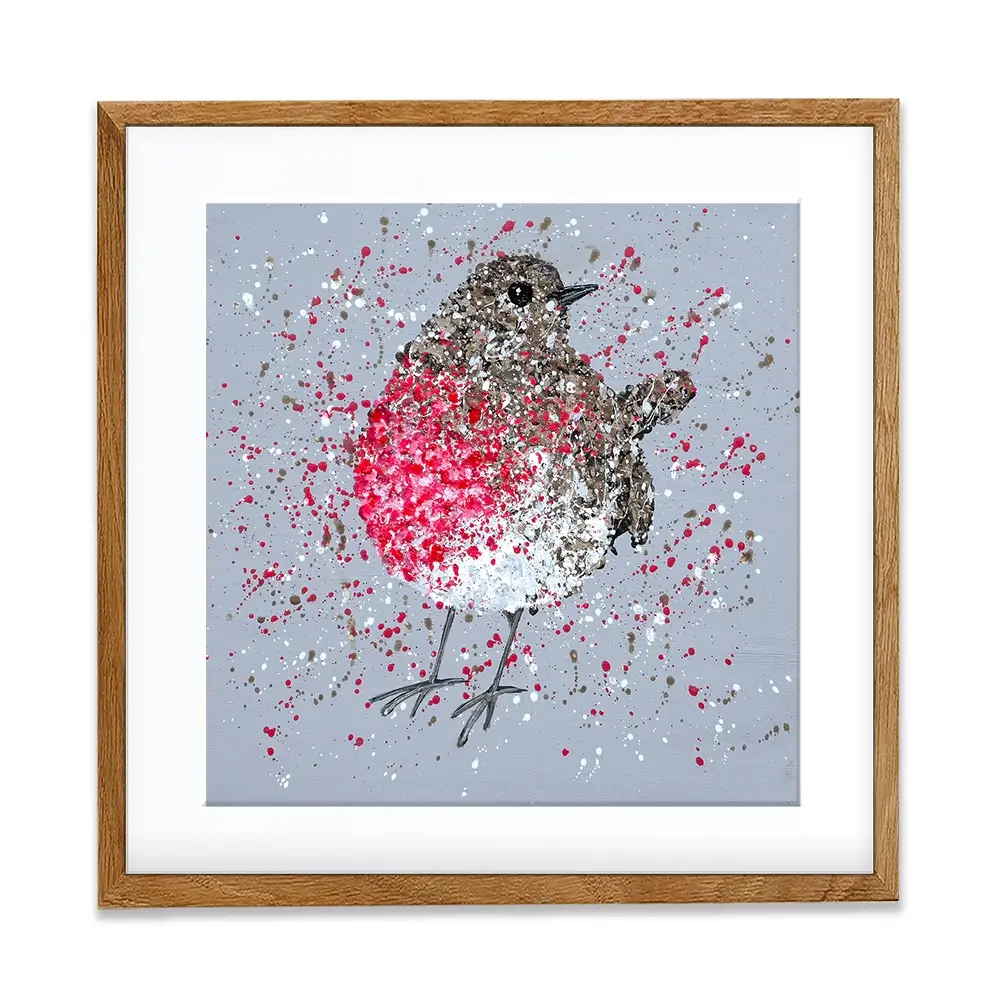 Rosie Robin Square Framed Art Print Rosie Robin Square Framed Art Print wall art product Jo Gough