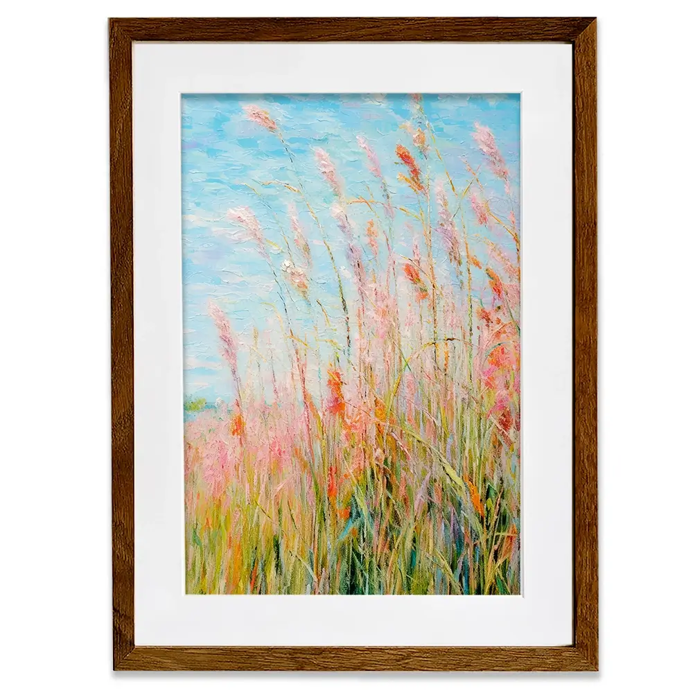 Rough Painted Grass Framed Art Print Rough Painted Grass Framed Art Print wall art product Treechild