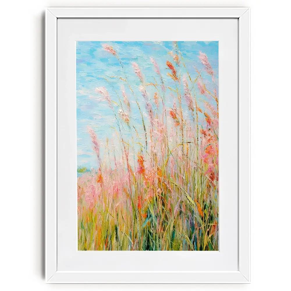Rough Painted Grass Framed Art Print Rough Painted Grass Framed Art Print wall art product Treechild